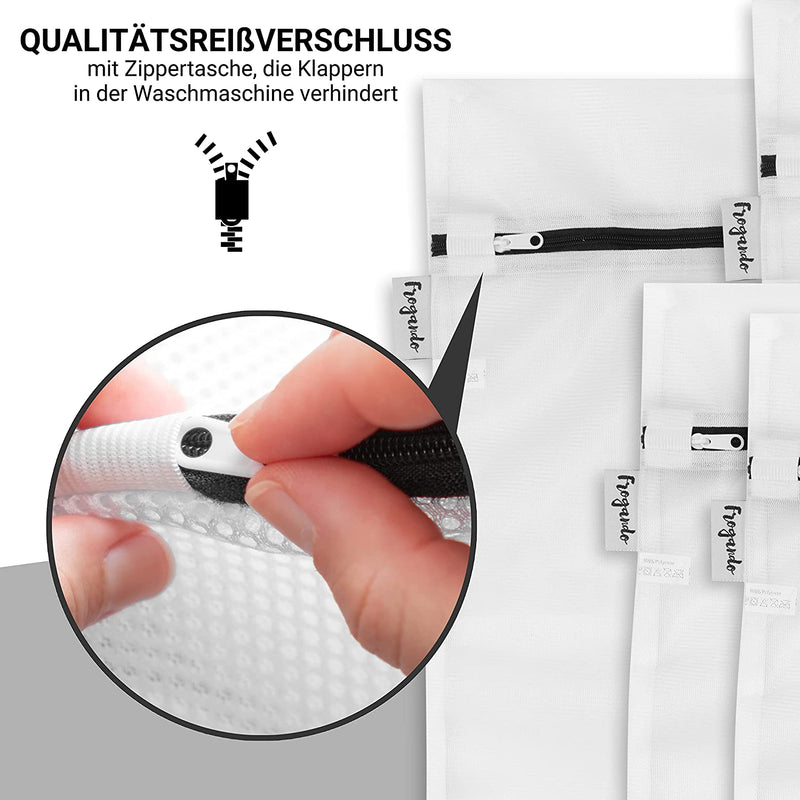 FROGANDO XXL Wäschesäcke 2er Set - 90x110 cm - XXL Wäschenetze