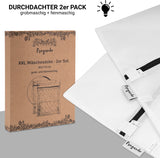 FROGANDO XXL Wäschesäcke 2er Set - 90x110 cm - XXL Wäschenetze