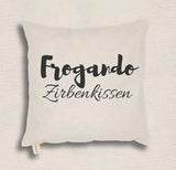 FROGANDO Zirbenkissen 35x35x15 cm aus Österreich - Kopfkissen mit 100% Zirbe Han