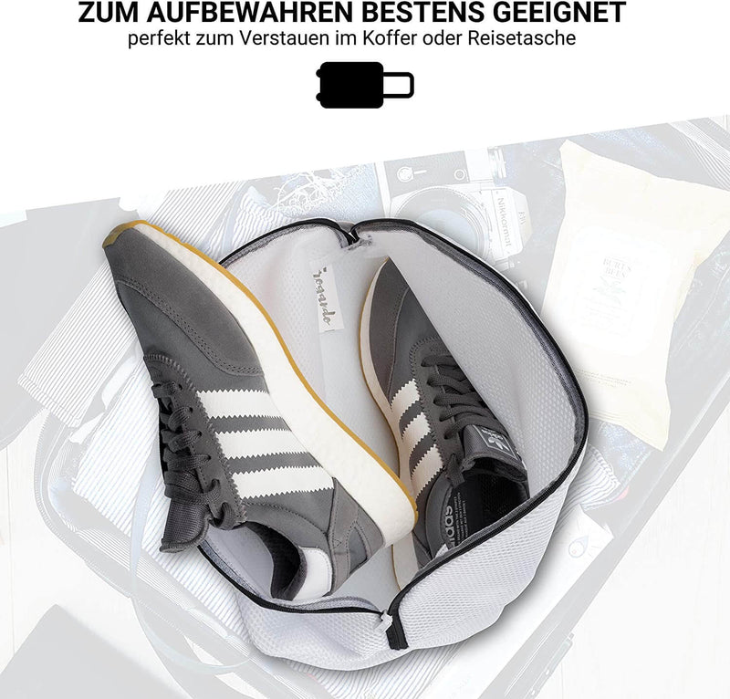 FROGANDO Wäschenetze für die Waschmaschine – 2 Stück – für Schuhe, BH uvm – Waschen, Reisen, Aufbewahren